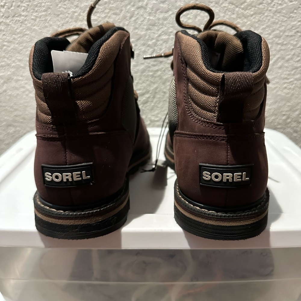 Sorel Brown and Gray Men's Lace-Up Hiking Boots - Picture 4 of 9